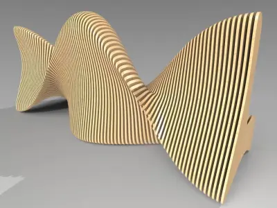 Bionics bench variant 1 3D model