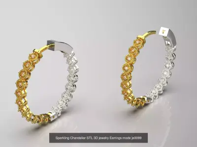 The Grand Statement STL 3D Earring Collection 3D Model Pack
