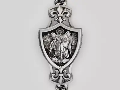 Angel  bracelet silver gold printable jewelry 3D model 3D print model