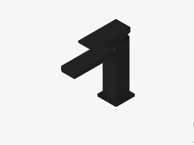 Basin Mixer - Luxury - Round Low-poly 3D model