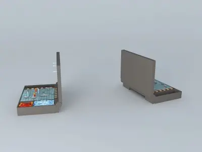 Battleship Board Game Free 3D model