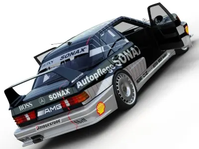 Mercedes-Benz 190E DTM Race Car 3D model