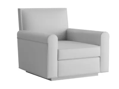 Obsidian upright club chair 3D model