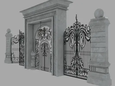  complex gate Free 3D model