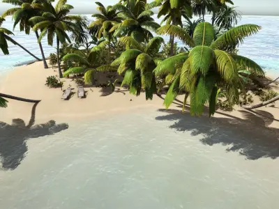  Tropical Plants For Game Engines UE4 asset and Unity3d asset ST Low-poly 3D model