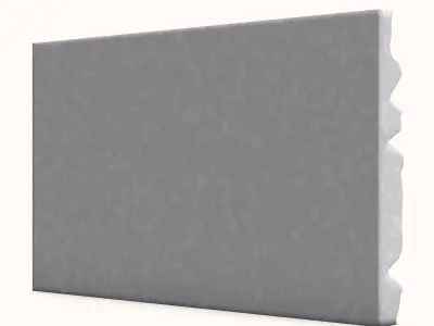 Bleached Stone Cobble Wall Asset 3D model