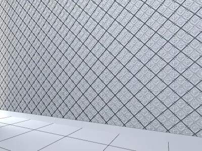 3d wall panel Low-poly 3D model buy