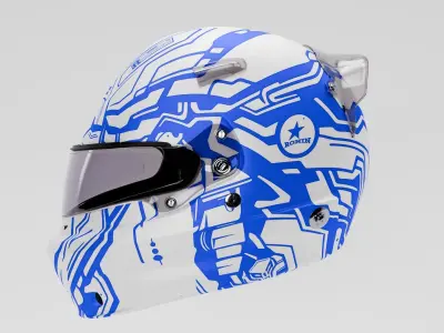 Formula1 Helmet - 3D Model Exclusive RONIN Style Included 3D model