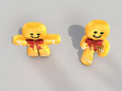 Cookie Doll Walking 3D model