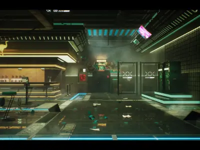 Restaurant Cafe Mega Bundle Low-poly 3D model