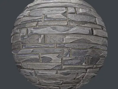 Decorative stone wall 8 colors set Texture