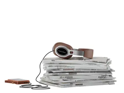 floor accessories with magazine holder 3D model