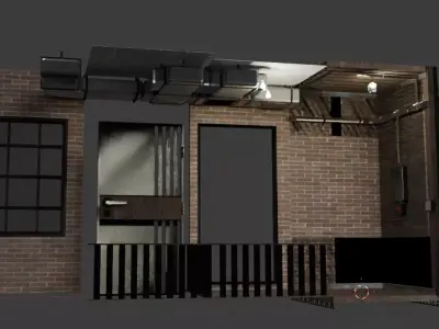 Renovated Industrial Loft Kit 50 Pieces 3D model