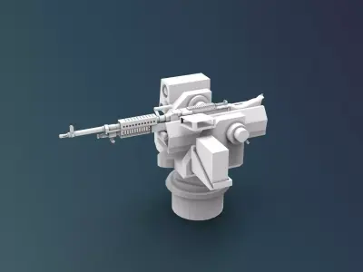 M240B weapon Ship 3D print model