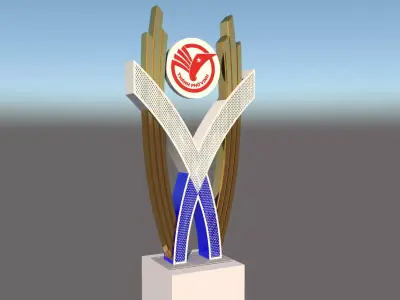 Decorative lamp 3D model buy