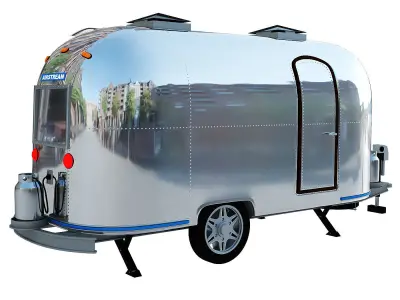 Bar car trailer 3D model