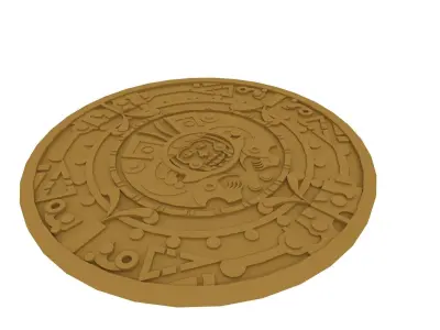 Mayan Medallion 3D print model