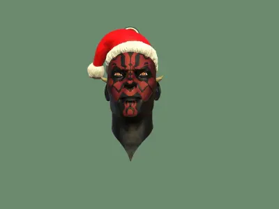 Darth Maul Christmas Ornament 3D print model