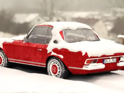 Mercedes Benz 280SL PAGODA Hard Top 3D model