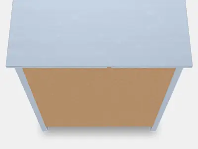 HEMNES chest of drawers with 6 drawers 2 Low-poly 3D model