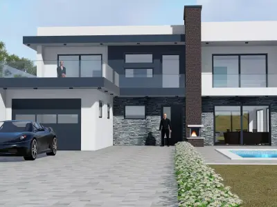 LUXURY MODERN HOUSE 3D model