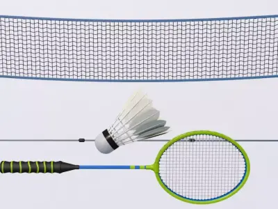 Badminton Collection 3D model