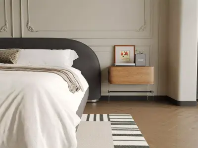 Modern Classic Master Bedroom 3D model