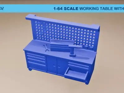 1-64 Repair Garage Diorama Pack 3D model