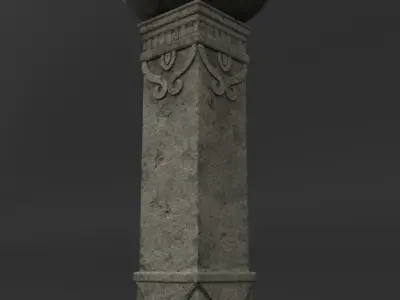 Collection Column stone 3D model