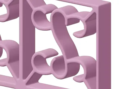 Plastic Stylish Window Grill Toy 3D model