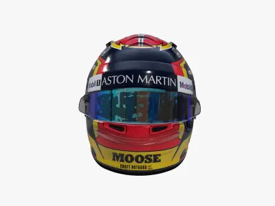 Albon helmet 2020 Low-poly 3D model