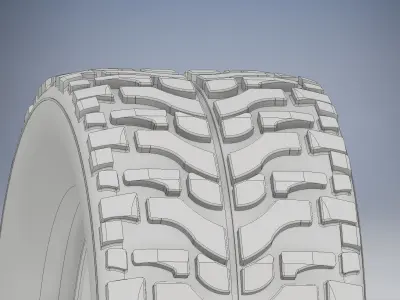 High Performance Off Road Tire  3D print model