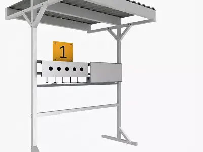 Biathlon Targets Low-poly 3D model