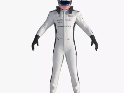 F1 Williams Suit 2024 3D model