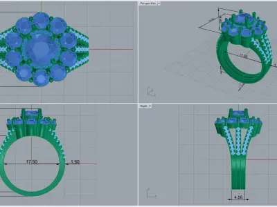 ring code 73 3D print model