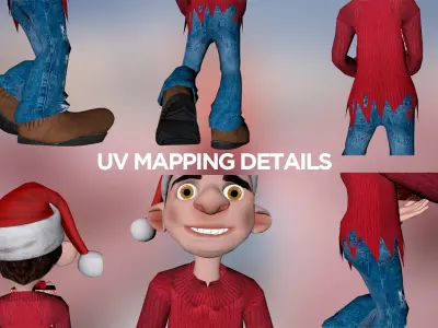 Christmas Elf Carrying 3D model