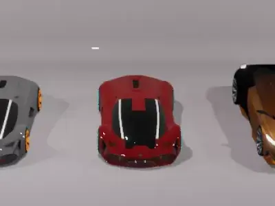 sports cars 3D model