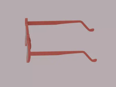 Heart Shaped Glasses Low-poly 3D model