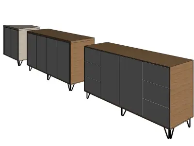 Credenza table 3D model
