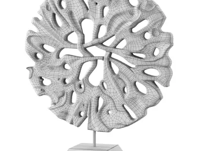 Decore gold leaf sculpture 3D print model