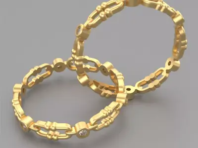 Ring Chain R-001 3D print model