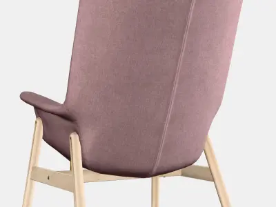 VEDBO Armchair high Low-poly 3D model