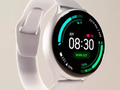 Smartwatch Samsung Galaxy Watch Active 2 Free 3D model