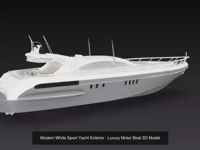 Modern Luxury Yacht Pack - Flybridge Sport - Mega Yacht