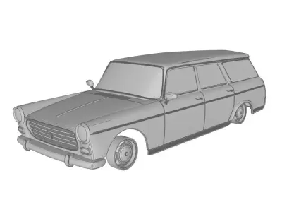 Peugeot 404 Wagon 3D print model
