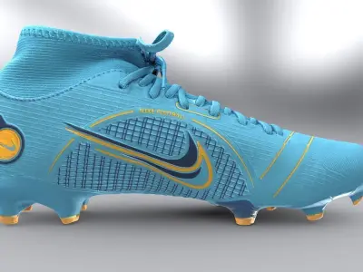 Nike Performance MERCURIAL 8 ACADEMY Low-poly 3D model