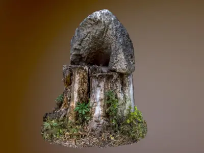 Stamp and stone photogrammetry 3D model