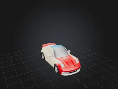 Toy Car 2 Low-poly 3D model