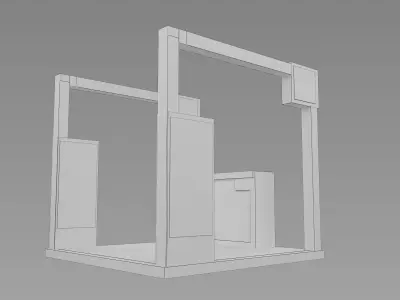Booth Exhibition Stand a422a 3D model