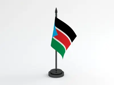 Table Flag South Sudan 3D model